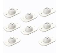 8 Pezzi Ruote Girevoli Autoadesive, Mini Rotelle a Sfera per Mobili in Plastica, Ruote Adesivo Piroettanti con Rotazione 360 Gradi per Scatola Fai da Te, Piccoli Mobili, Contenitore di Stoccaggio