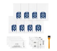 8 Pezzi Sacchetti Complete C1 per Classic C1, Complete C1, C2, C3, S227, S240, S270, S400, S400i, S600, S800, S2, S5, con 3 Set di Filtri Dell'Aria e 1 Arancione Spazzola