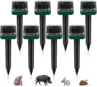 8 Pezzi Scaccia Talpe Ultrasuoni Solare, Repellentes Solare per Talpes, Sola re Repellente Zanzare, Repellent Talpes Ultrasuoni, IP65 Impermeabile Scaccia Talpe, Dissuasori per Anti Talpes, Gophe