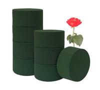 8 Pezzi Schiuma Floreale Set, Bagnata Spugna per Composizioni Floreali in Forma Cilindrica, Schiuma di Fiori Rotonda, Spugna Floreale per Fiori Freschi e Artificiali, Mestieri, Matrimoni, Feste