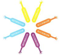 8 Pezzi Segnalibro 3D Segnalibri a Mano Cartoon Segnalibri Graziosi Clip di Pagina Colorate Segnalibro in Silicone Divertente per Lettori, Scuola, Casa, Ufficio, Regalo