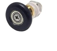 8 pezzi/set 25 mm/27 mm nylon dritto plastica singola puleggia corridore rulli porta scorrevole for cabina doccia bagno(25mm)