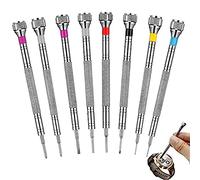 8 Pezzi Set Cacciaviti Precisione Piccoli Kit, Mini Cacciaviti a Lama Piatta, Giraviti Precisione Riparazione Di Orologi, Giraviti Precisione Per Riparazione Di Orologi e Riparazione Elettronica.