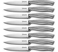 8 Pezzi Set Coltelli da Bistecca, Alto Contenuto di Carbonio in Acciaio Inox Bis