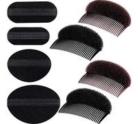 8 Pezzi Set di Base per Capelli Bump It Up Volume Strumento di Treccia di Inserimento Stile Bump Up Capelli Clip Pettine Sponge Bun Accessori Cuscino per Capelli per Fai da te Acconciatura