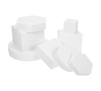 8 Pezzi Set di Cubi Geometrici in Schiuma per Foto | Decorazione da Tavolo, per Gioielli e Cosmetici, Effetto Semplice e Delicato, Leggero e Durevole