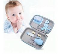 8 pezzi Set di cura per bambini: Set completo di elementi essenziali per la cura del bambino. Include shampoo per bambini, spazzola per massaggio, pettine di , contagocce per medicinali e forbicine pe