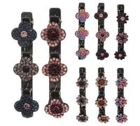 8 Pezzi Set di Fermagli per Chioma Donna a Fiore, Plastica Resina | Stile Europeo Elegante, per Uso Quotidiano e Contesti Formali, Tiene Ciocche Ribelli e Frangia Comodità