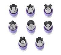 8 Pezzi Set di Forme per Taglia Verdure in Acciaio Inossidabile Frutta Biscotto Stampi per Pasticceria Set di Formine per Cottura Integratore Alimentare per Bambini Integratore