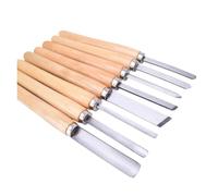 8 Pezzi Set Di Scalpelli for Tornio for Legno Utensili for Tornitura Lancia for Troncatura Inclinata Della Sgorbia for La Lavorazione Del