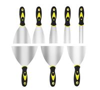 8 Pezzi Set di Spatola per Stucco - Spatole in Acciaio Inossidabile - Spatola per Stucco - Raschietti per Pareti - Spatola per Stucco per Carta da Parati e Riparare Pareti