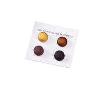8 pezzi/set spille magnetiche opache for hijab foulard da donna scialle bottone magnetico forte accessori for colori misti(BZ304B-05)