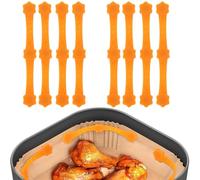 8 Pezzi Silicone Calamite per Friggitrice ad Aria, Magneti per Airfryer per Fodere di Carta, Magnetico per Carta da Forn Cucina Accessori per Ninja Cosori Phlips Panasonic Air Fryer
