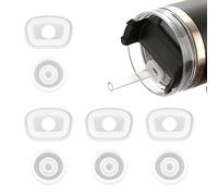 8 Pezzi Silicone Tappo Fuoriuscita per Stanley, Tappo in Silicone a Prova di per Bicchiere da 40oz con Manico 30oz per Stanley Cup Quencher H2.0 Accessori Flowstate