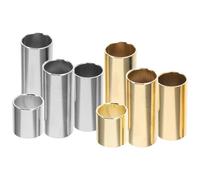 8 Pezzi Slide in Acciaio Inox per Chitarra Elettrica e Basso | Finitura Lucidata, Controllo Preciso dello Scorrimento, Riduce Rumore, per Esibizioni in Gruppo