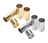 8 Pezzi Slide per Chitarra in Acciaio Inox, Compatto, Lucidato | Controllo Preciso del Dito, Riduce Rumore delle Corde, per Chitarra Acustica ed Elettrica, Uso su Palco