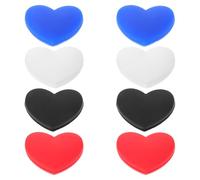 8 Pezzi Smorzatore per Racchetta da Tennis a Cuore in Gomma | Assorbe Urti e Vibrazioni, Migliora Comfort e Controllo, Adatto a Corde e Racchette Sportive