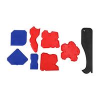 8 pezzi spatola sigillante siliconico spatola raschietto rimozione mastice kit di strumenti manuali flessibile durevole professionale per fughe di piastrelle giunti in resina