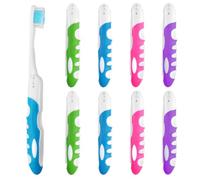 8 Pezzi Spazzolini da Viaggio con Setole Pieghevoli, Spazzolino Portatile, Spazzolino da Viaggio Pieghevole, Spazzolini da Denti Pieghevoli, per Campeggio, Escursionismo, Viaggi, Viaggi D'affari