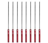 8 Pezzi Spiedini Riutilizzabili 40cm, Spiedini per Barbecue, Spiedini Griglia, Spiedini Grigliati in Acciaio Inox, Accessori Barbecue per Shish Kebab Verdure Pane Salsicce