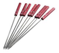 8 Pezzi Spiedini Riutilizzabili 40cm, Spiedini per Barbecue, Spiedini Griglia, Spiedini Grigliati in Acciaio Inox, Accessori Barbecue per Shish Kebab Verdure Pane Salsicce