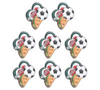 8 Pezzi Spilla Commemorativa Messico Mondiali 2026, Cuore | Design a Tre Colori Messicano, Leggero per Evento e Partita, Regalo Calcio, Piccolo Formato