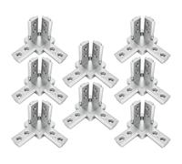 8 pezzi staffe angolari a 3 vie, 3030 otto fori con vite di bloccaggio M6X8