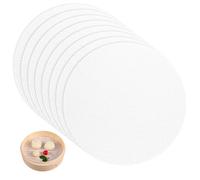 8 Pezzi Steamer Mesh Round Silicone 32 cm, Tappetini In Silicone per Vaporizzatore, Silicone Antiaderente Piroscafo Rete Pad In Silicone per Piroscafo Tondo Riutilizzabile per Focacce, Gnocchi