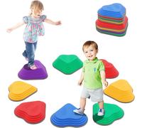 8 Pezzi Stone Balance,Stepping Stones for Kids Antiscivolo per Interni Ed Estern
