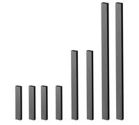 8 Pezzi Striscia Magnetica per Schemi, Supporto per Chart da Uncinetto e | Magnete Morbido in Gomma Nero, per Righe e Protegge i Fogli, Ricambio per Supporti