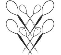 8 Pezzi Strumento per Trecce Chioma, Fermaglio Nero in Plastica | Creare Trecce e Acconciature, Uso Rapido in Pochi Secondi, per Recital di Danza e Feste, Mantiene i Chioma Ordinati