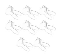 8 Pezzi Supporto per Esercitazioni di Manicure a Forma di Coniglio | Esercitarsi nella Nail Art, Esposizione Unghie Finte, Base Compatta, per Principianti e Saloni