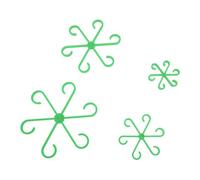 8 Pezzi Supporto per Gambo della pianta Ampiante di Supporto per Le Piante d'appartamento per Le Piante di plastica Ampianti di gambi di Gambe riutilizzabili per la Crescita di (Verde)