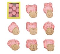 8 Pezzi Tagliabiscotti Animale,Formine Biscotti Animali,Formine Per Biscotti 3D,Formine Per Biscotti Bambini Animali,Set Di Formine Per Biscotti Con Animali (Animale-A)