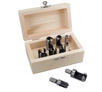 8 pezzi taglierina/set da taglio per tasselli utensili da taglio gambo 10 mm ...