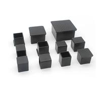 8 pezzi Tappi for gambe di sedie quadrati Punte in gomma antiscivolo Protezioni for pavimenti Copritavoli for mobili Multi-misura 19 20 22 25 30 32 35 38 40 45 47 50 60 80 100 mm(47x47mm)