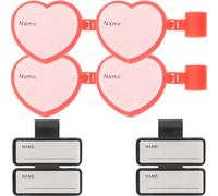 8 Pezzi Targhetta Identificativa in Plastica, Nome e Tubo | Studenti e Infermieri, Superficie Liscia e Colore Brillante, Facile da Riporre in Ospedale e Studio Pediatrico