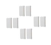 8 Pezzi Tasto copriforo falso polo 1 modulo compatibile con Vimar Plana - Bianco - modulo da incasso