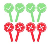 8 Pezzi Tavoletta di Voto Rosso e Verde in Schiuma per Insegnanti | Leggera e Risposta Istantanea, per Studenti e Ospiti, Riunioni Familiari, Attività Rompighiaccio