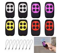 8 Pezzi Telecomando Rolling Code 433.92 Mhz Multifrequenza Telecomando Cancello Universali Rolling Code Radiocomando Garage Universale, Radiocomando Cancello Universale Con 8 Portachiavi