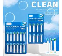 8 pezzi testine di ricambio per spazzolino elettrico orale-B Advance Power/Vitality Precision Clean/Pro Health/Triumph/3D Excel
