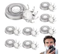 8 Pezzi Testine di Ricambio Per Testine Di Rasatura Per Rasoio Elettrico Skull Shaver Pitbull Per Uomini Calvi Rasoio