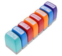 8 Pezzi Timbri Colorati per Insegnanti, Valutazione | Plastica, Feedback Diversificato e Interattivo, per Home Education e Ricompense, Sicuro