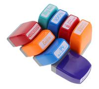 8 Pezzi Timbro Colorato per Insegnanti, Plastica, Valutazione
