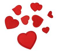 8 Pezzi Toppa Ricamata a Forma di Cuore Rosso per Cucito Fai da Te | Applicazione, per Gonna e Cuscino, Stirare o Cucire, Copre Piccoli Fori Finitura Decorativa