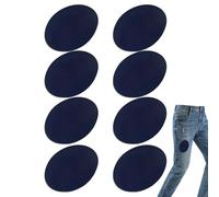 8 Pezzi Toppe Termoadesive, Toppe Maglione Gomito Toppe Scamosciate Termoadesiv Gomitiere Resistenti Toppe Ovali da Cucire Su per proteggere i vestiti e riparare pantaloni giacche maglioni camicie