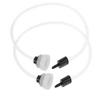 8 Pezzi Tubo per Sottovuoto Bianco in Plastica | Accessorio Foro Speciale, Prolunga per Contenitori e Coperchi Mason Jar, Uso Dispensa
