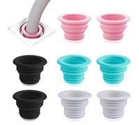 8 Pezzi Tubo Scarico Lavatrice, Guarnizione Tubo di Scarico Lavatrice In Silicone Diametro 47mm Adattatore per Scarico Lavatrice Per Bagno Cucina