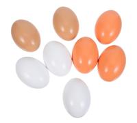 8 Pezzi Uova di Legno Realistiche per Gioco e Decorazione Pasquale | Tre Colori, Dimensioni 2, 36x1, 69x1, 69 Pollici, per Bricolage, Pittura e Cestini di Pasqua