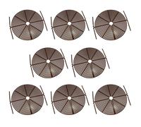 8 Pezzo Blumentopfschutz Ø 30 CM Griglia Plastica Blumentopfgitter Marrone